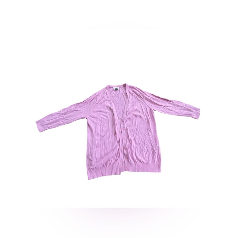 Old Navy Pink Button Up Cardigan 3/4 Sleeve Size M Women